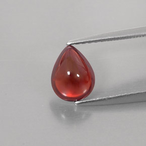 granate almandino Rojo oscuro natural de 1.46 ct, Transparente, Transparente / Translúcido