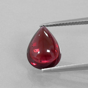 granate almandino Rojo oscuro natural de 4.76 ct, Transparente, Transparente / Translúcido