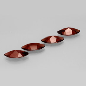 Gemas de granate almandino rojo natural de  ct, marquesa, VVS-VS