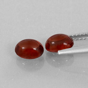 Gemas de granate almandino rojo natural de  ct, transparente, transparente / translúcido