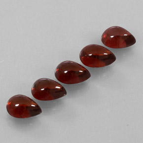 Gemas de granate almandino rojo natural de  ct, transparente, transparente / translúcido