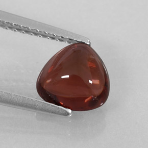 Granate almandino rojo natural de 1,47 ct, transparente, transparente / translúcido