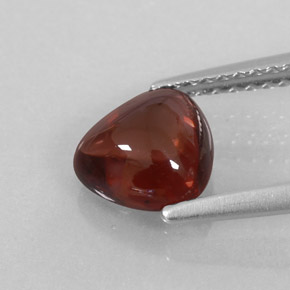 Granate almandino rojo natural de 1,47 ct, transparente, transparente / translúcido