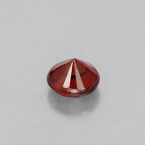 Granate almandino rojo natural de 0,37 ct, corte redondo, VVS-VS