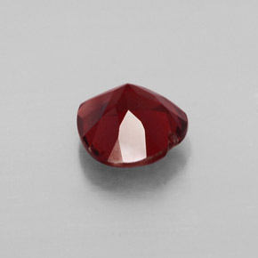 Granate almandino rojo natural de 1,46 ct, forma de corazón, VVS-VS