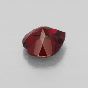 Granate almandino rojo natural de 1,48 ct, forma de corazón, VVS-VS