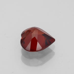 Granate almandino rojo natural de 1,41 ct, forma de corazón, VVS