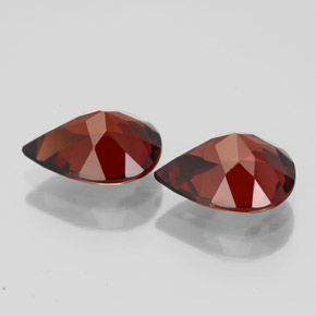Gemas de granate almandino rojo natural de  ct, en forma de pera, VVS-VS