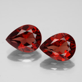 Gemas de granate almandino rojo natural de  ct, en forma de pera, VVS-VS