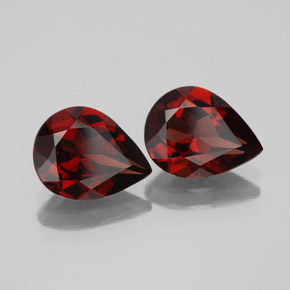 Gemas de granate almandino rojo natural de  ct, en forma de pera, VVS-VS