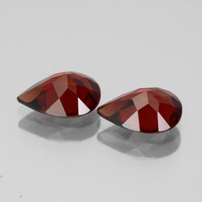 Gemas de granate almandino rojo natural de  ct, en forma de pera, VVS-VS