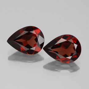 Gemas de granate almandino rojo natural de  ct, en forma de pera, VVS-VS