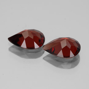 Gemas de granate almandino rojo natural de  ct, en forma de pera, VVS-VS