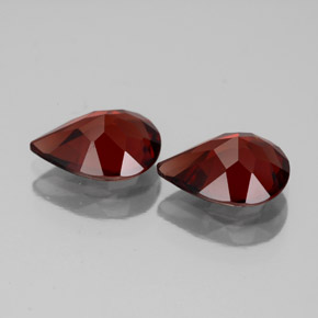 Gemas de granate almandino rojo natural de  ct, en forma de pera, VVS-VS