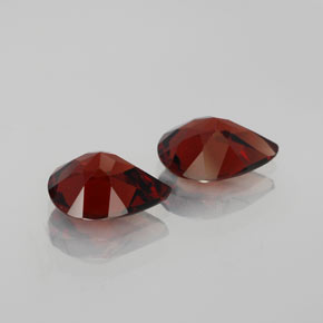 Gemas de granate almandino rojo natural de  ct, en forma de pera, VS