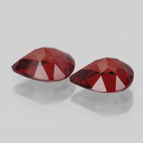 Gemas de granate almandino rojo natural de  ct, en forma de pera, VVS-VS