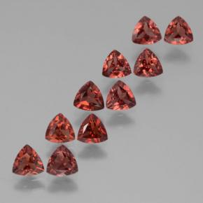 Gemas de granate almandino rojo natural de 2,83 ct, trillón, VS