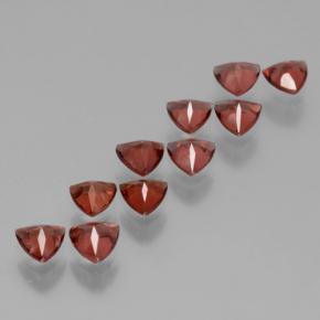 Gemas de granate almandino rojo natural de 2,83 ct, trillón, VS