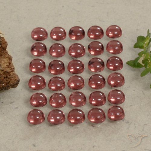 5.38ctw Natural Rojo oscuro Granate almandino, Redondo, Transparente