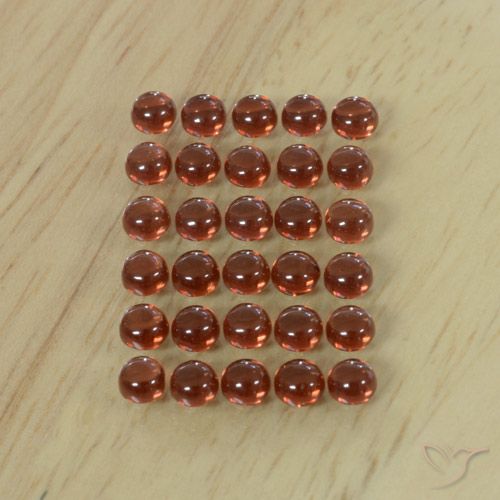 5.75ctw Natural Rojo oscuro Granate almandino, Redondo, Transparente