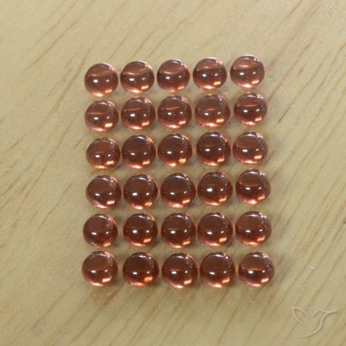 5.95ctw Natural Rojo oscuro Granate almandino, Redondo, Transparente