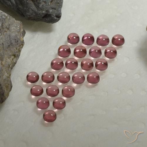 4.20ctw Natural Rojo medio Granate almandino, Redondo, Transparente