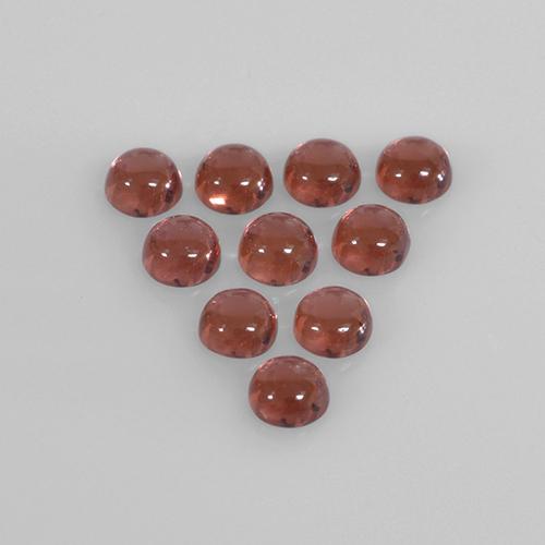Gemas de granate almandino rojo natural de 1,85 ct, corte redondo, transparente