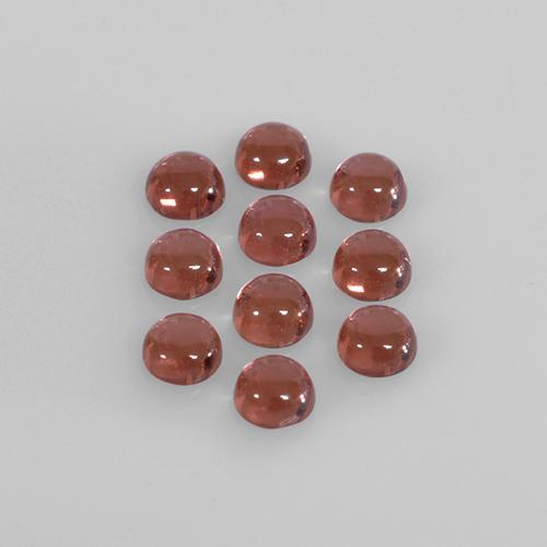 Gemas de granate almandino rojo natural de 1,85 ct, corte redondo, transparente