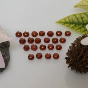 Gemas de granate almandino Rojo grosella natural de 4.46 ct, Corte Redondo, Transparente