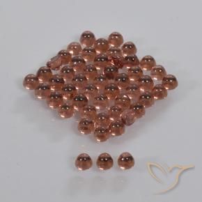 Gemas de granate almandino Rojo oscuro natural de 3.47 ct, Corte Redondo, Transparente