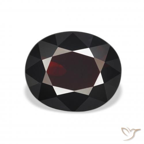 3.57ct Natural Rojo oscuro Granate almandino, Ovalada, VVS-VS