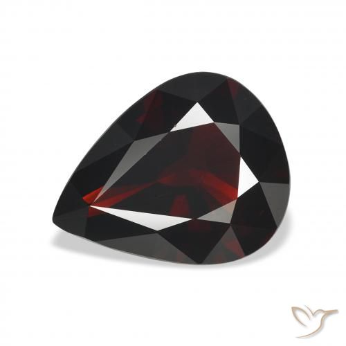 4.89ct Natural Rojo oscuro Granate almandino, En forma de pera, VVS-VS