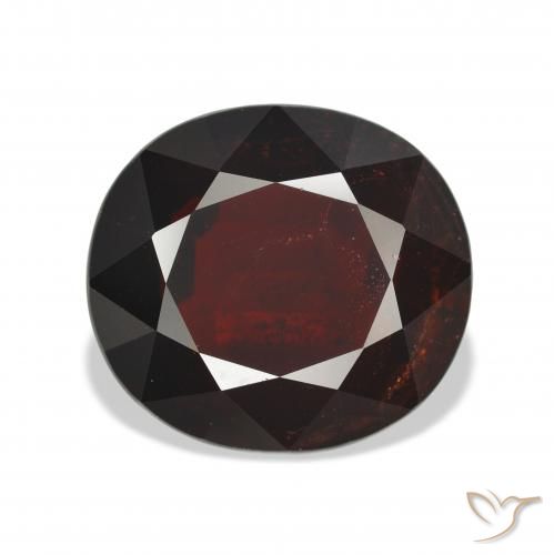 18.33ct Natural Rojo negruzco Granate almandino, Ovalada, VVS-VS