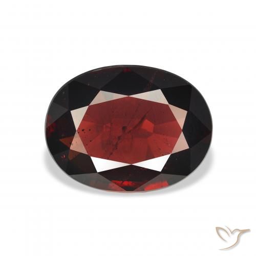 4.83ct Natural Rojo sangre intenso Granate almandino, Ovalada, VS