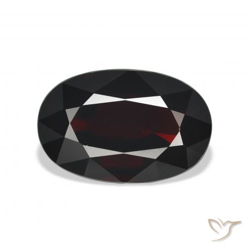 11.55ct Natural Rojo negruzco Granate almandino, Ovalada, VVS-VS