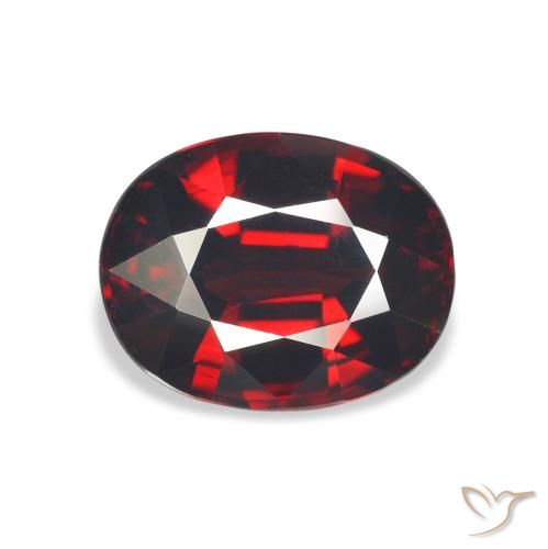 5.77ct Natural Rojo oscuro Granate almandino, Ovalada, VVS-VS