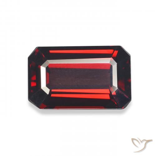 6.40ct Natural Rojo oscuro Granate almandino, corte esmeralda, VVS-VS
