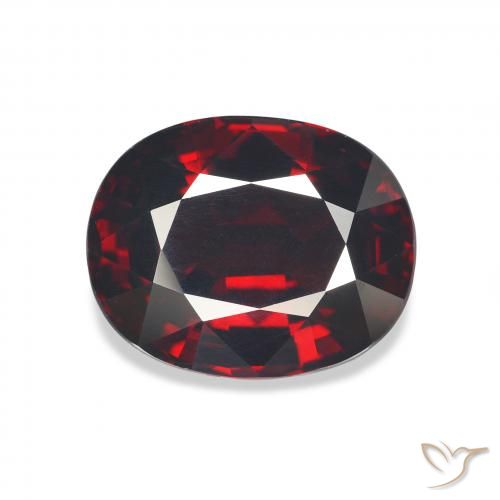 7.82ct Natural Rojo oscuro Granate almandino, Ovalada, VS