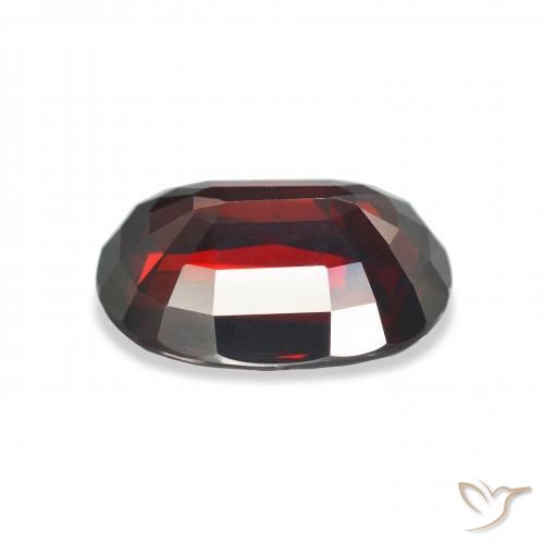 Granate almandino Rojo oscuro natural de 8.86 ct, Ovalada, VS