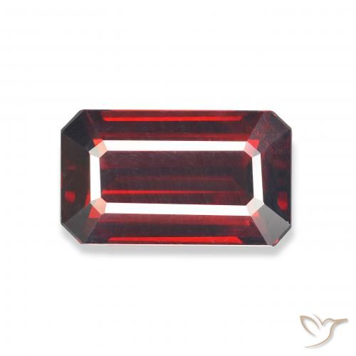 6.08ct Natural Rojo oscuro Granate almandino, corte esmeralda, VVS-VS