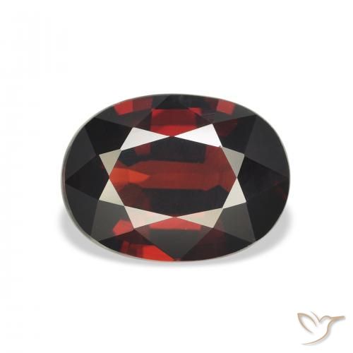 4.09ct Natural Rojo oscuro Granate almandino, Ovalada, VS