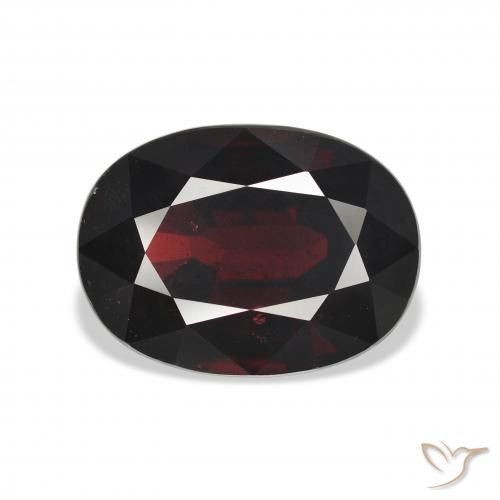 10.54ct Natural Rojo negruzco Granate almandino, Ovalada, VS