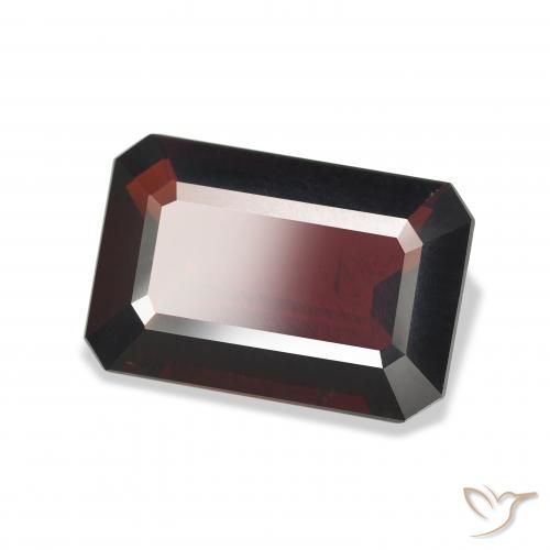 Granate almandino Rojo oscuro natural de 9.36 ct, Corte Octágono / Esmeralda, VS