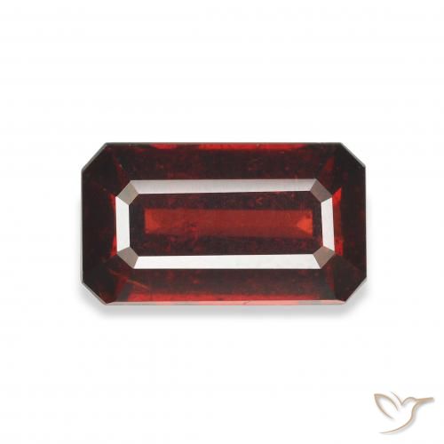 4.20ct Natural Rojo sangre intenso Granate almandino, corte esmeralda, VS