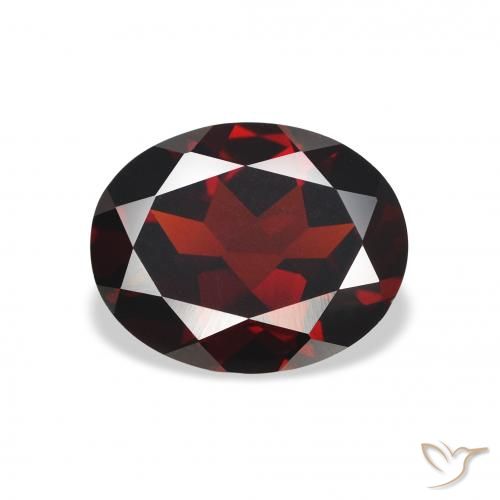 2.83ct Natural Rojo oscuro Granate almandino, Ovalada, VVS-VS