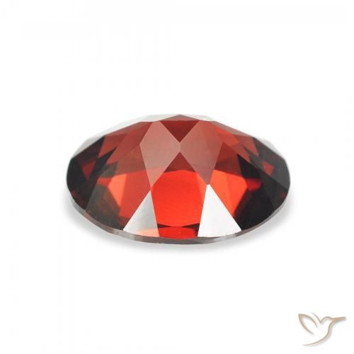 Granate almandino rojo natural de 3,02 ct, corte óvalo, VVS-VS