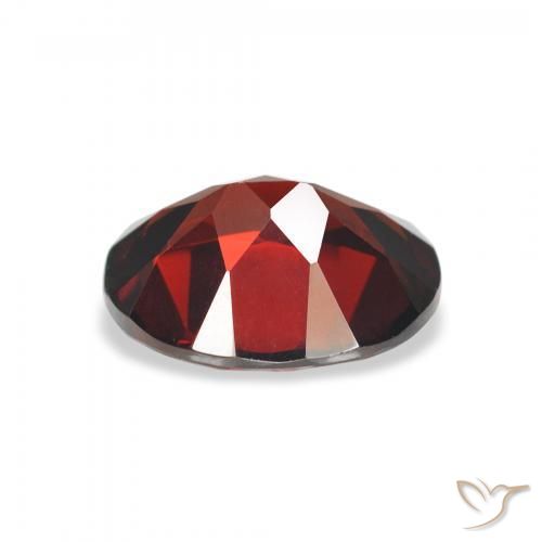 Granate almandino rojo oscuro natural de 3,00 ct, corte óvalo, VVS-VS