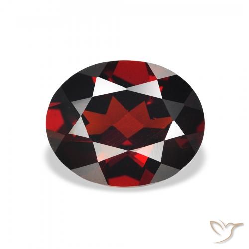 2.83ct Natural Rojo oscuro Granate almandino, Ovalada, VVS-VS