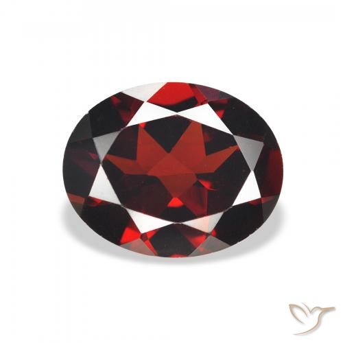 2.83ct Natural Rojo oscuro Granate almandino, Ovalada, VVS-VS