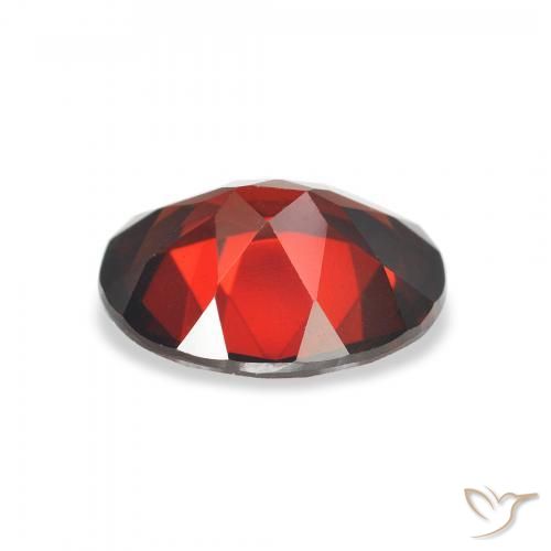 Granate almandino Rojo oscuro natural de 2.83 ct, Ovalada, VVS-VS